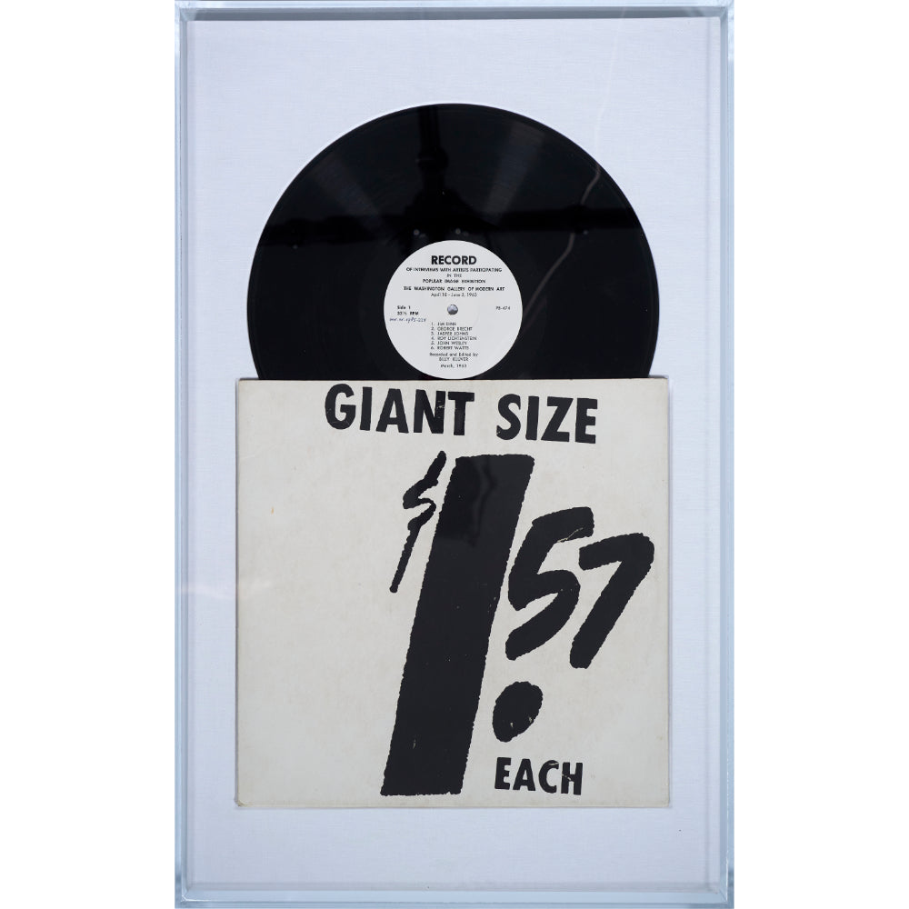 ANDY WARHOL – Signed Record Cover “Giant Size $ 1.57 Each”
