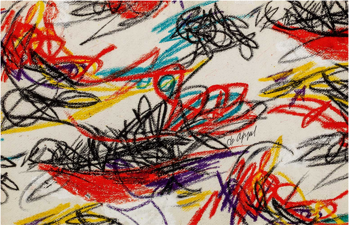 Karel Appel - Flying birds