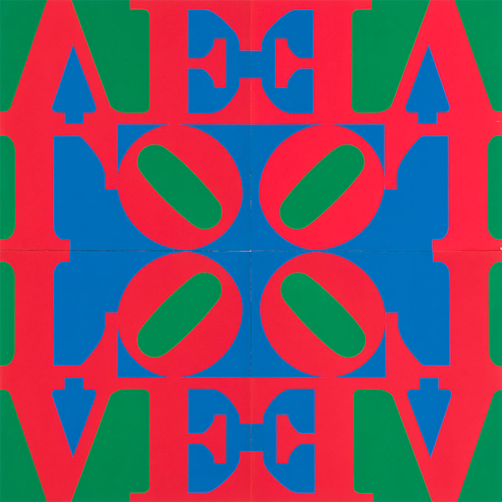 SILK SCREEN – LOVE WALL – signed