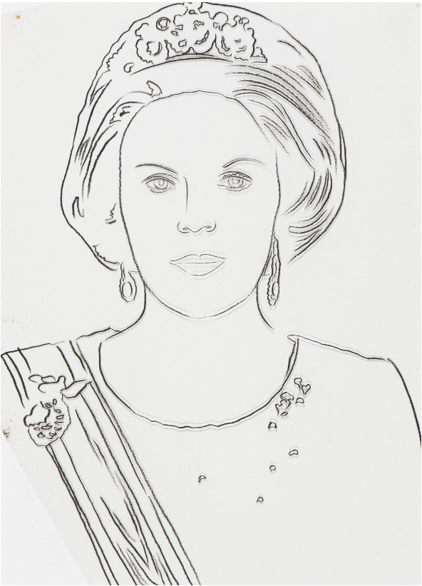 Andy Warhol - Queen Beatrix from Reigning Queens
