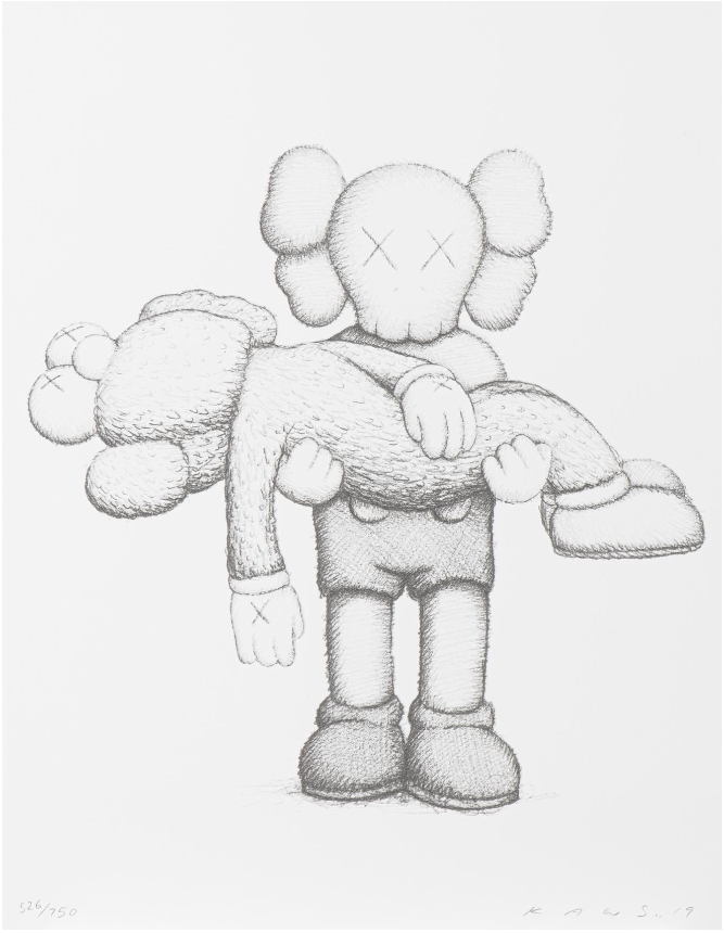 KAWS - Signed and numbered GONE