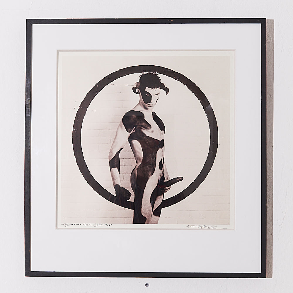 Paul Blanca (Dutch 1958) – GELATINE SILVERPRINT – Selfportrait Bull