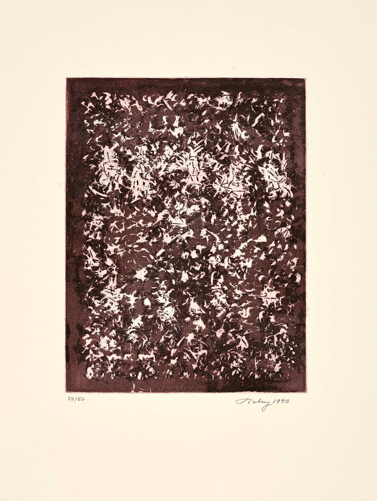 Mark Tobey - Etching with aquatint