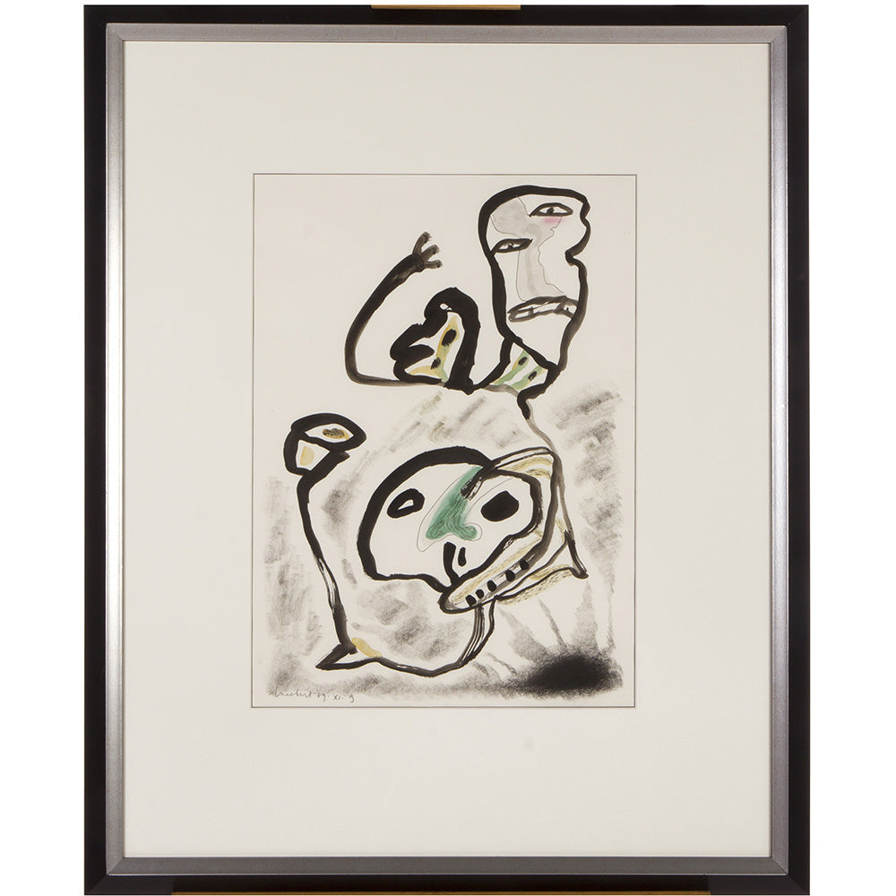 Lucebert - Compositian with figures