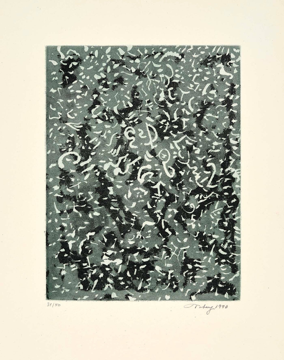 Mark Tobey - Etching with aquatint