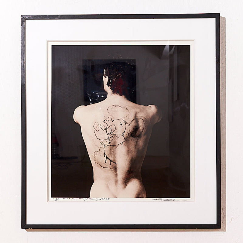 Paul Blanca (Dutch 1958) – GELATINE SILVERPRINT – Selfportrait Mickey Mouse