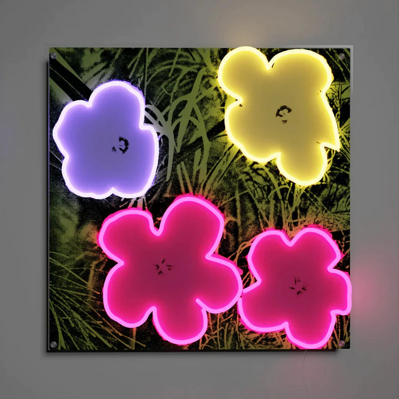 Andy Warhol - Flowers - Neon numbered limited edition