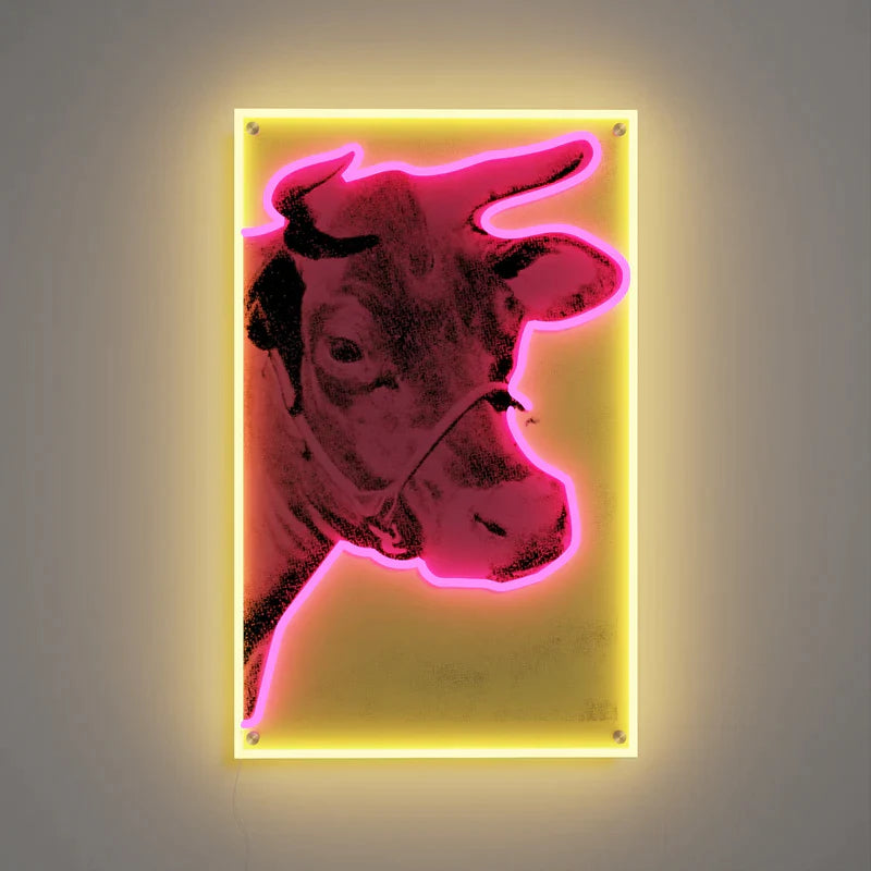 Andy Warhol - Cow - Neon numbered limited edition