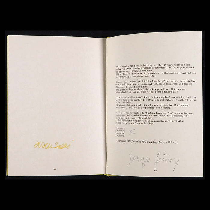 Joseph Beuys - signed Art Book