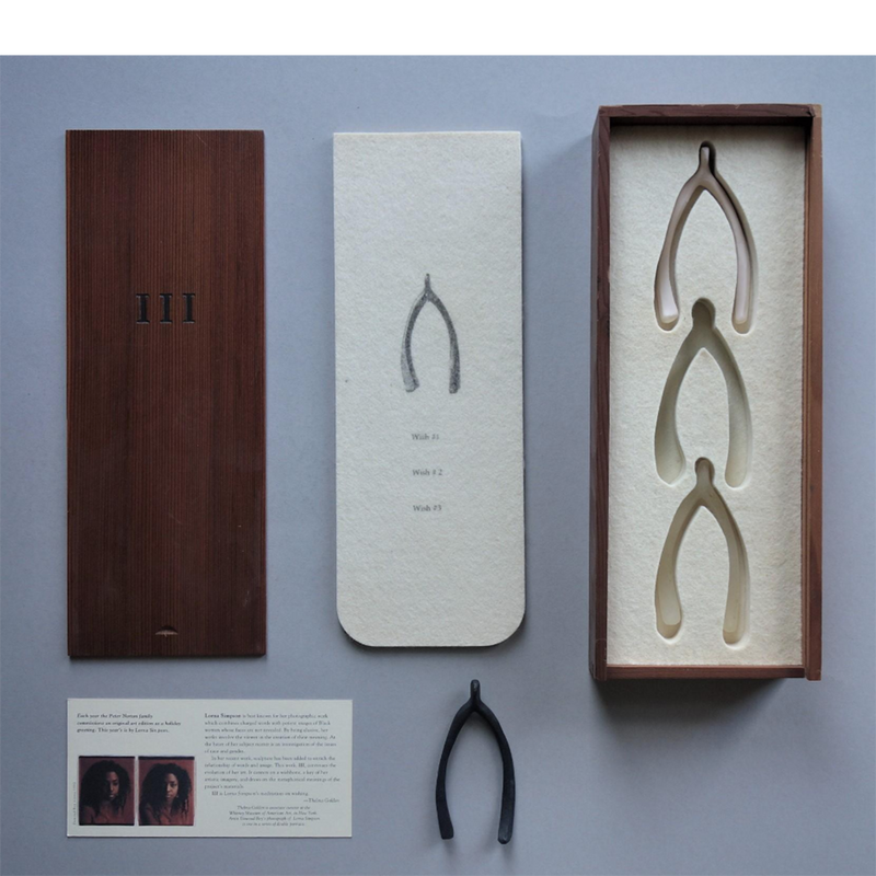 Lorna Simpson - III (Three Wishbones in a Wood Box)