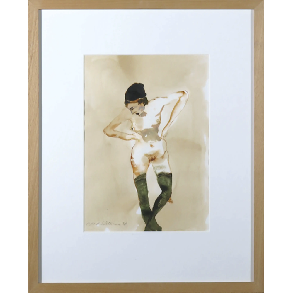 Cornelia Schleime - Portrait of naked lady