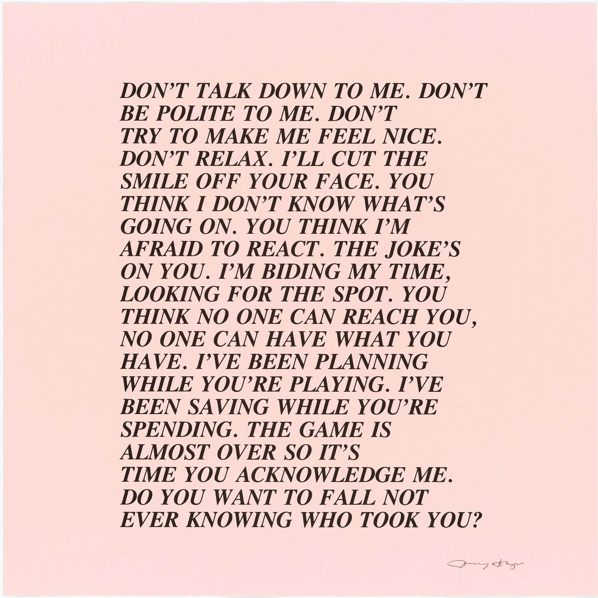 Jenny Holzer - Inflammatory Essays