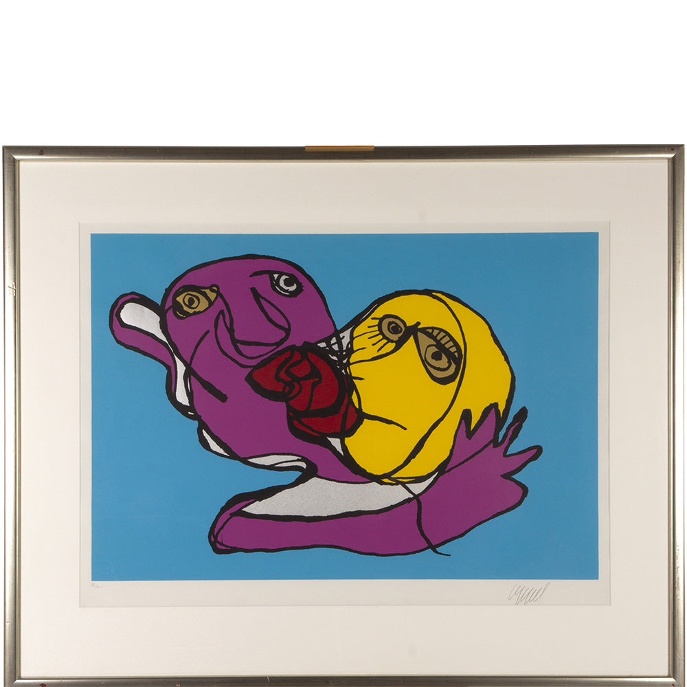 Karel Appel - Blue kiss