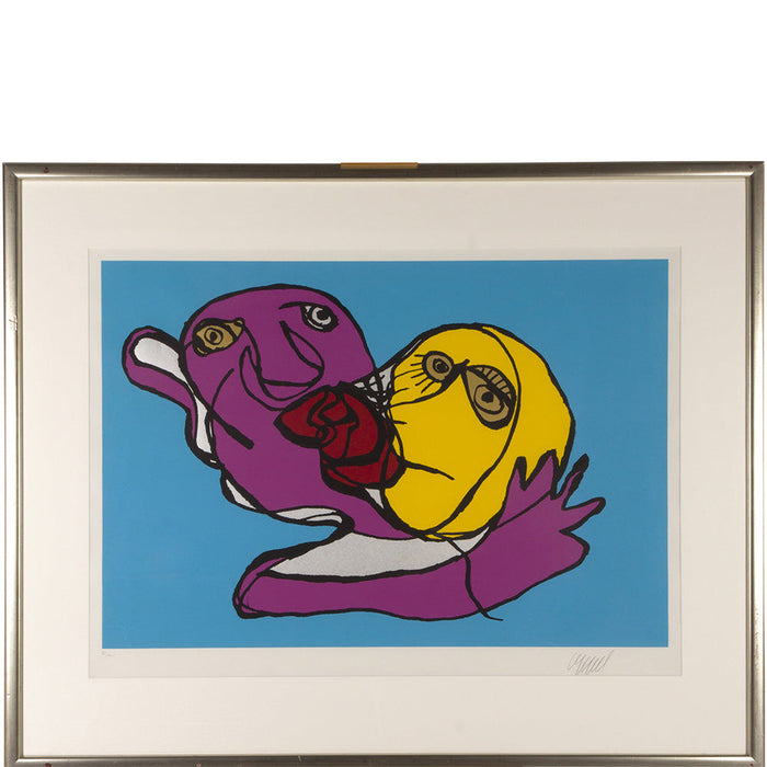 Karel Appel - Blue kiss