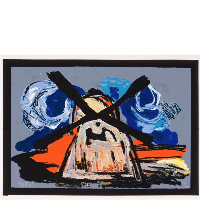 Karel Appel – SILK SCREEN – Dutch Landscape